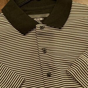 Callaway Men's Black Striped Polo Shirt